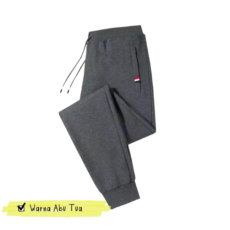 (Beli 2 Gratis 1) Paket 3 Pcs Celana Jogger Panjang Untuk Pria Dan Wanita Sport Abu joger priawanita 4