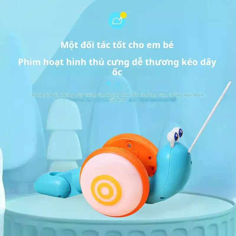Đồ Chơi Cua Bò, Thiết Kế Ốc Sên Có Dây Thừng, Dành Cho Trẻ Em, Có Thể Kéo Và Đi Bộ