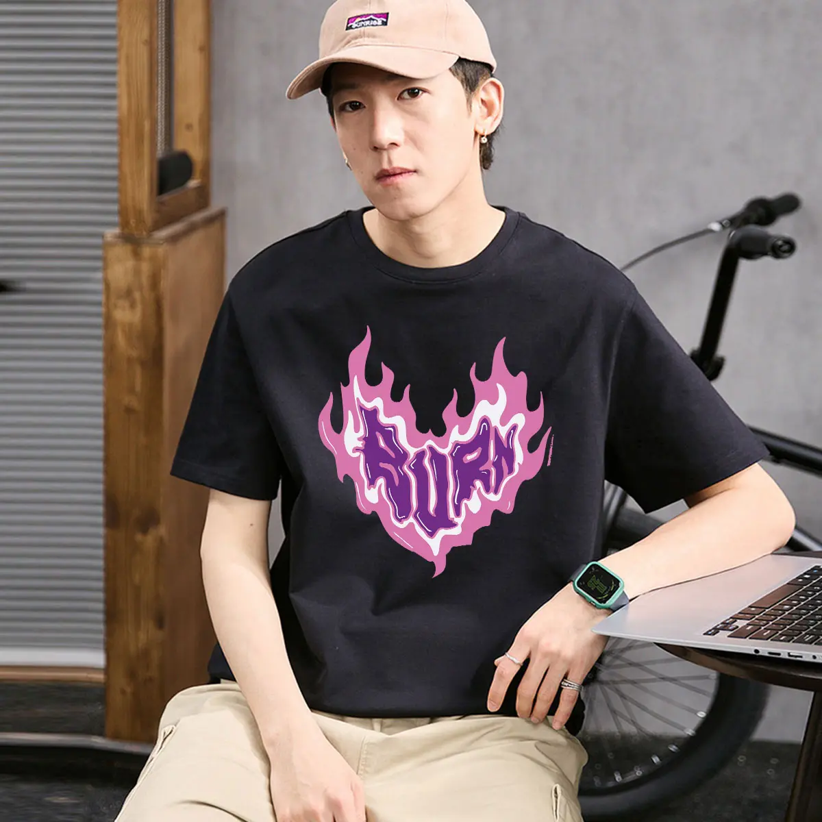 T-shirt Kaos Distro Baju Pria Cowok Katun Polos Putih Hitam Dewasa Kerah Oblong Combed Keren C167  Atasan Sablon