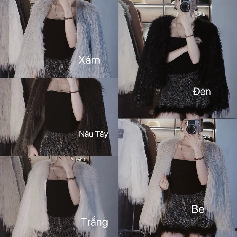  NEW  Hàng QCCC  Áo Khoác Lông Thỏ Layer Kim Tuyến Chất Mềm Mịn Cao Cấp Loại 1 Mặc Sang Chảnh Nữ A232 