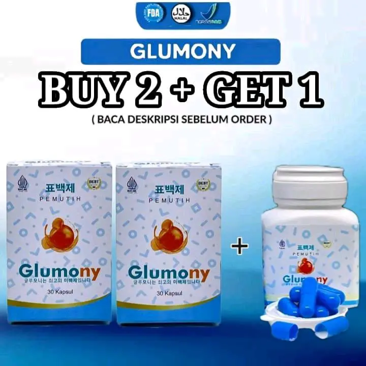 ORIGINAL GLUMONY PEMUTIH BADAN | 10x EXTRA WHITENING | PEMUTIH SELURUH TUBUH | PENCERAH WAJAH | MENCERAHKAN DAN MEMUTIHΚΑΝ AMAN  BPOM ORIGINAL
