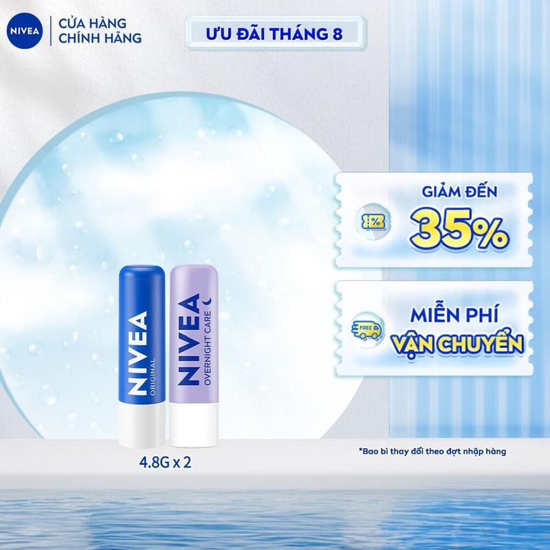 Bộ 2 Son Dưỡng NIVEA Chuyên Sâu Ngày Và Đêm (4.8 g) - 85061+88068