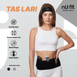Nu Fit - Tas Lari Unisex - Tas Pinggang Olahraga - Tas Pinggang Multi Fungsi - Running Belt - Tas Running - Tas Lari Pria - Tas Lari Wanita