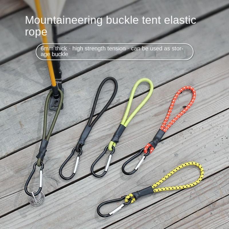 Móc Cố Định Độ Bền Cao, Dây Đàn Hồi Cao Su Và Sắt, Móc Lều, Dây Co Giãn Đàn Hồi, Móc Trả Lại, Thích Hợp Để Cắm Trại, Hàng Mới Về 1