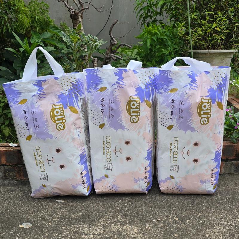 Combo 3 bịch ( tương đương 150 miếng) bỉm quần/tã dán JOLIE loại 1, phiên bản nâng cấp bỉm mỏng đủ size M/L/XL/2XL/3XL/4XL,bỉm quần Cho Bé Cotton nệmđiềuhòa mátlạnh
