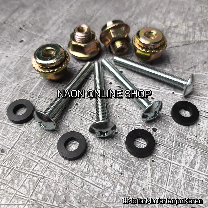 Baut Mur Wellnut Visor Windshield Anti Jebol Variasi Aksesoris Motor Yamaha Nmax Neo Turbo Lexi Lx Aerox 155 Xmax Connected Vixion Honda Adv Pcx 150 160 155 Cb150x Bahan Logam Besi Anti Karat 8
