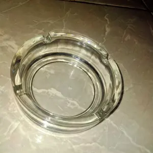 [SPR] Asbak Beling Kaca Polos Bahan Tebal Bulat / Asbak Stainless