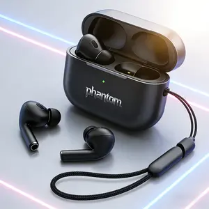 GREATWALL PHANTOM LN11 Earphone ANC Panggilan HD Tanpa Kabel | Bass Penuh, Trebble Hebat, Kontrol Sentuh, IPX7 Anti Air | Tidur, Kerja, Olahraga