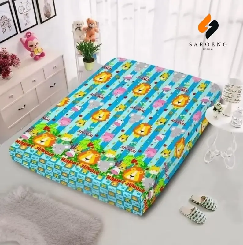 Sarung Kasur Busa Resleting Inoac 180x200 Tebal 20cm Motif Abtrak - Bantal, Guling Lantai 5