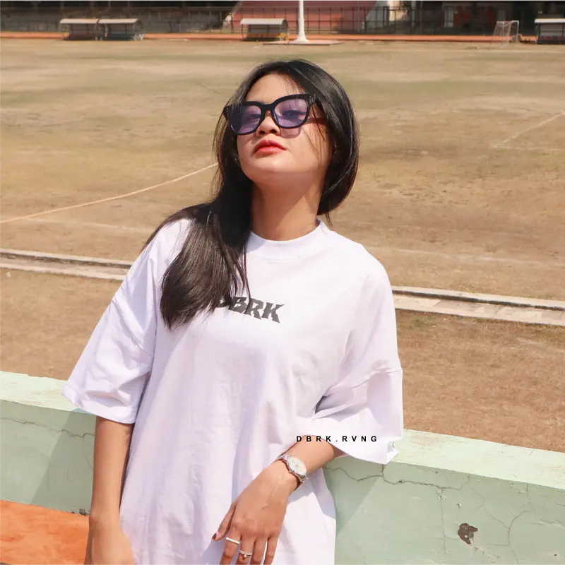 DBRK TSHIRT OVERSIZED REVENGE WHITE DBRK RVNG 4