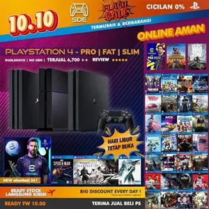 SONY PS4 PRO/SLIM/FAT BISA ONLINE OFFLINE 500GB/1TBPLAYSTATION