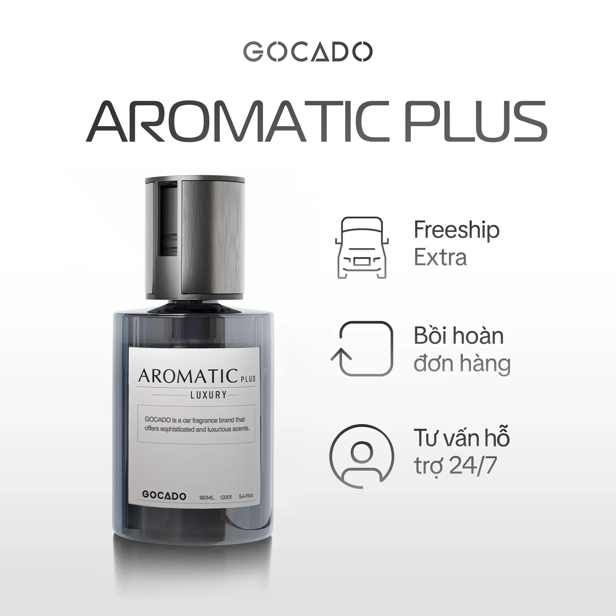 NƯỚC HOA Ô TÔ CAO CẤP AROMATIC PLUS - GOCADO