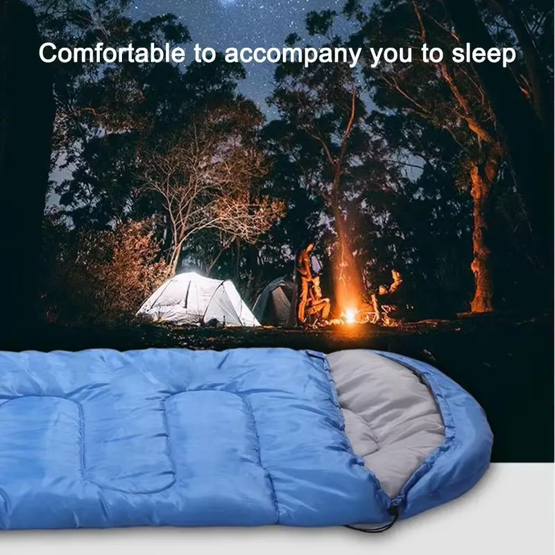 Portable Outdoor Sleeping Bag, Lightweight & Warm Sleeping Bag, Comfortable Sleeping Bag for Hiking, Team Travel, Climbing, Off-road, Self-driving 5