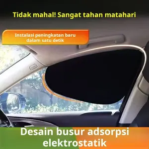 Kain Penutup Jendela Mobil Adsorpsi Statis Premium – Penahan Sinar Matahari Tipe Cakram Perekat Kuat, Jaring Anti Cahaya untuk Jendela Samping Kaca Mobil, Alat Pintar Penghalang Panas Efektif Mencegah Panas dan Sinar Matahari Berlebih