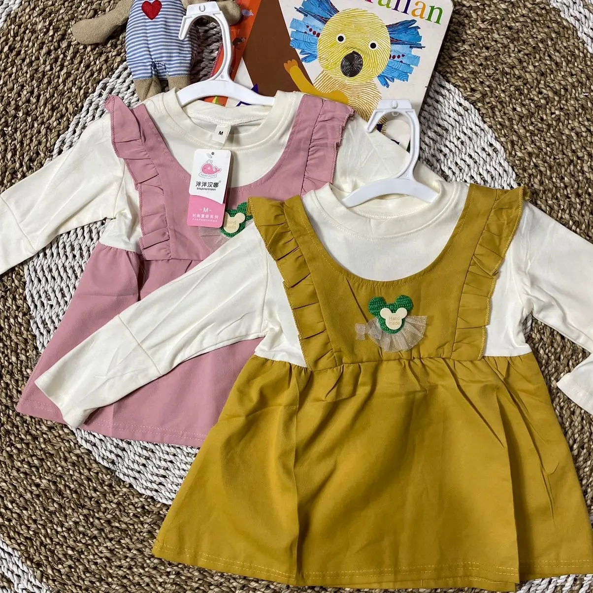 Dress anak korean wanita / dress anak kekinian bahan import