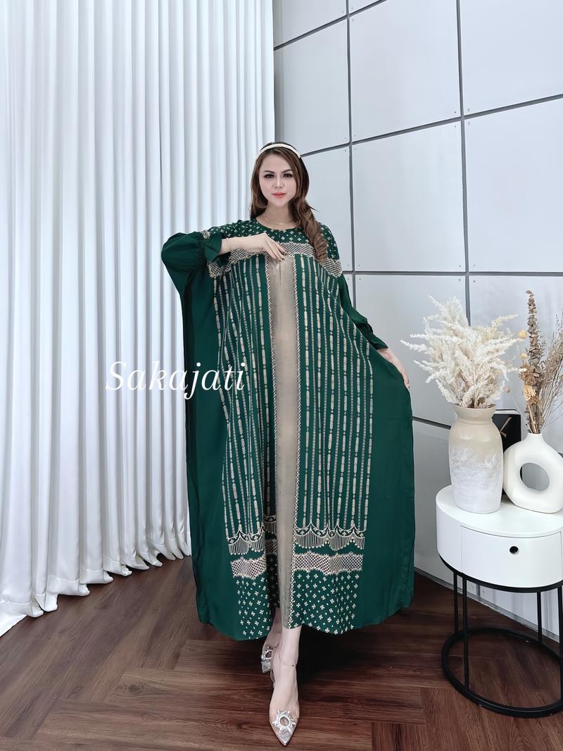 Product Introduction of Kaftan Aceh // kaftan viral // kaftan rayon //kaftan jumbo // kaftan muslim Wanita Gamis Syari Lebaran 4
