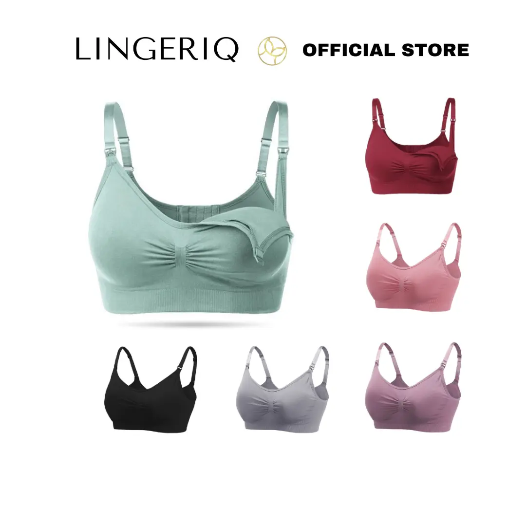 (BRA171) Bra jumbo big size sangat nyaman bisa untuk busui Bra menyusui ibu hamil pakaian dalam wanita kehamilan mulus bersirkulasi katun Push up