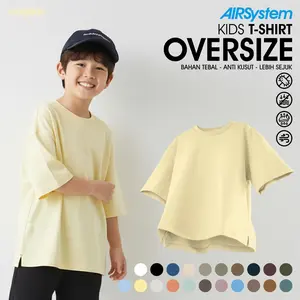Oversize T-Shirt Quick Dry Fit AIRSystem Micro Cotton Danbowl CMGKIDS Pale Banana | Fashion Anak Unisex