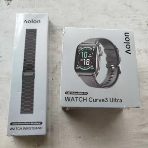 【Amoled】Aolon Curve 3 Ultra Smartwatch 45mm Layar AMOLED 60Hz Tombol Kustom Telepon Bluetooth Pemantauan Tidur Tahan Air 1ATM Diskon 50% Cicilan 0% Tenor 3 Bulan