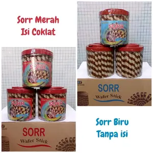 Astor Sorr Merah dan Astor Sorr Biru Wafer Stick Coklat 380gr - Snack