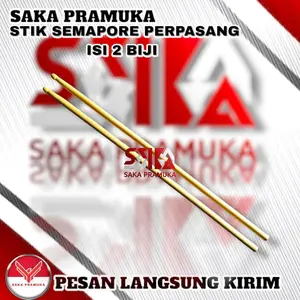 (PEPASANG) STIK TONGKAT SEMAPHORE SEMAPOR panjang 60cm