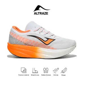 Altraze IGNITE PRO Putih Orange - Sepatu Lari Pria Wanita Jogging Sneakers Kasual Olahraga Sporty Outdoor Running