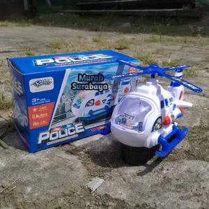 Mainan Helikopter Super Police 777 27 dengan Lampu LED dan Kemasan Kardus - Toy