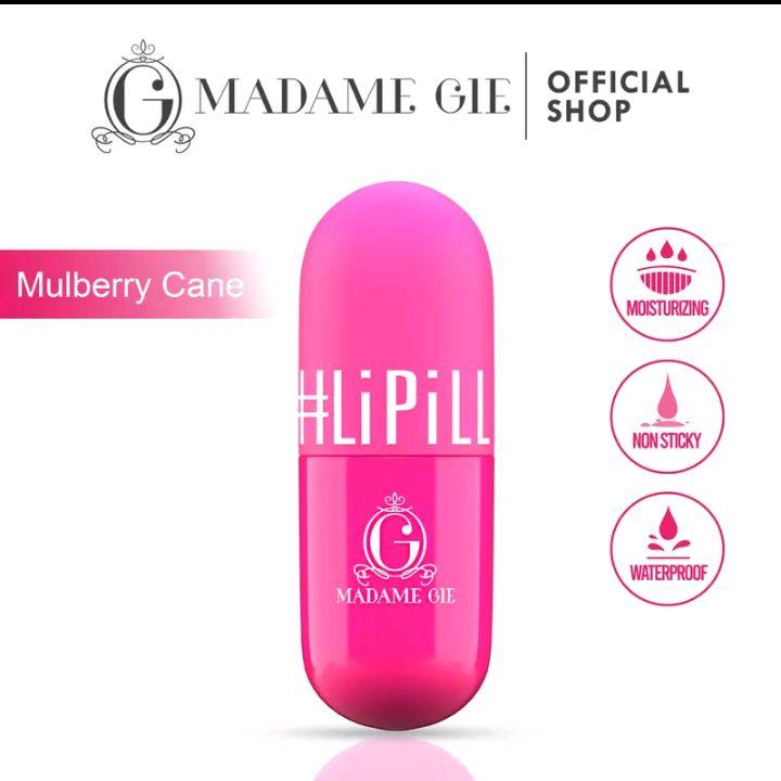 Madam Gie lip pill-lip tint madam Gie-lipill based oil-lip tint waterproof Lipstick Bibir Lipstik Gloss 6
