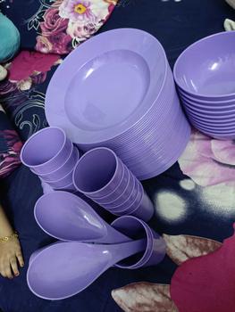 Product Review of ECOWARE 30pcs Kenduri Set/ Party Set 30pcs/ Plastic Plates Cups Bowls Set/ High Quality Food Grade for Kenduri Banquet from 💞**💞 0
