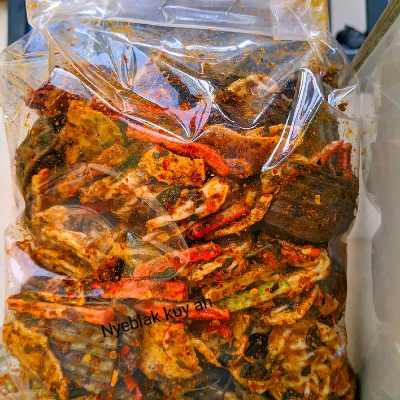 KERUPUK CAMPUR JENGKOL/BETON/PEDO/BASRENG SEBLAK MIX CIKRUH neto 1kg Snacks Pedas 2
