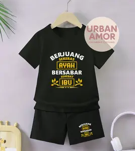 Urban Amor Setelan Anak Celana Hitam Cowok Cewek Tema Kata Kata Gambar Berjuang