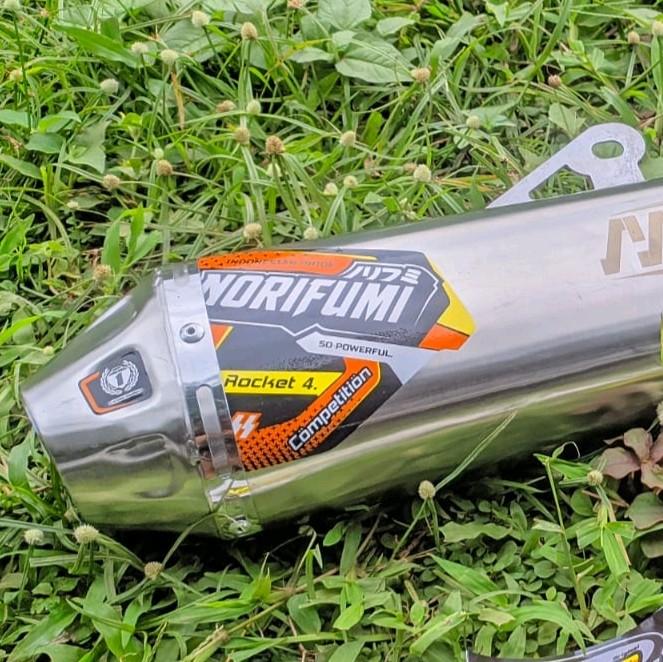 Silincer knalpot Norifumi Rocket 4 competisi terbaru 1