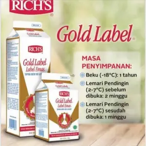 A Instant Courier Only Rich'S Gold Label 500 Gr Non Dairy Whipping Cream