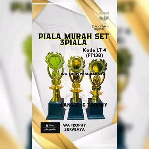 Trophy Piala Murah Mahkota Bawah Set Juara 123