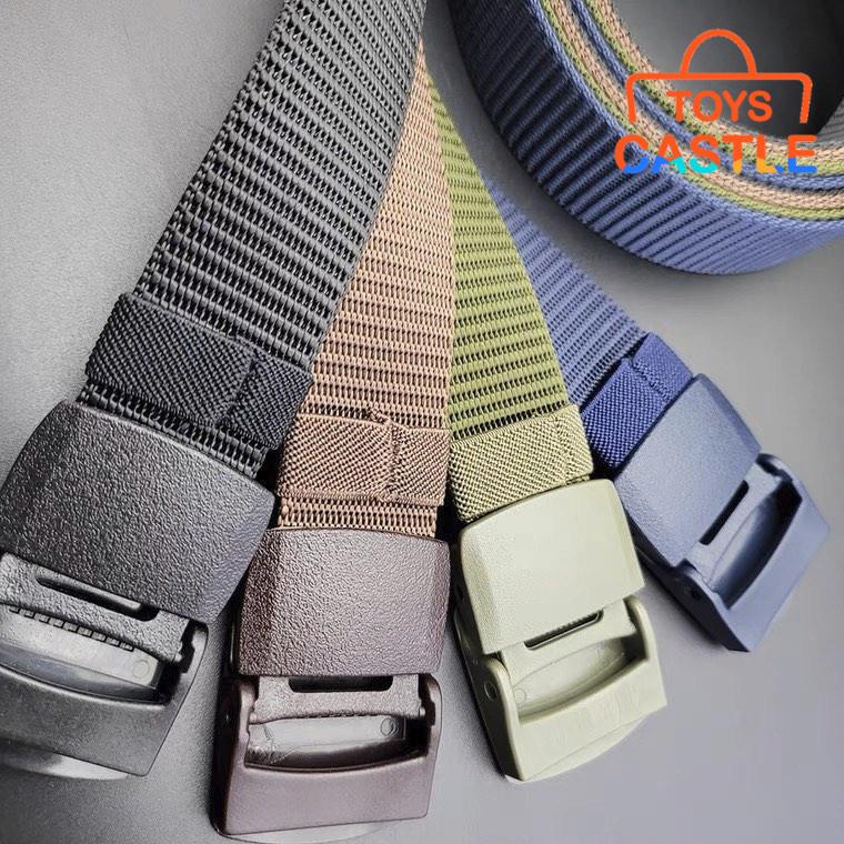 15-Pack Nylon Tactical Belts - Military Web Belts With Plastic Buckles