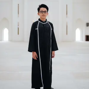 Jubah Gamis Embos Laki-laki Replector Bercahaya Usia 4-15 Tahun Baju Muslim Bahan Premium
