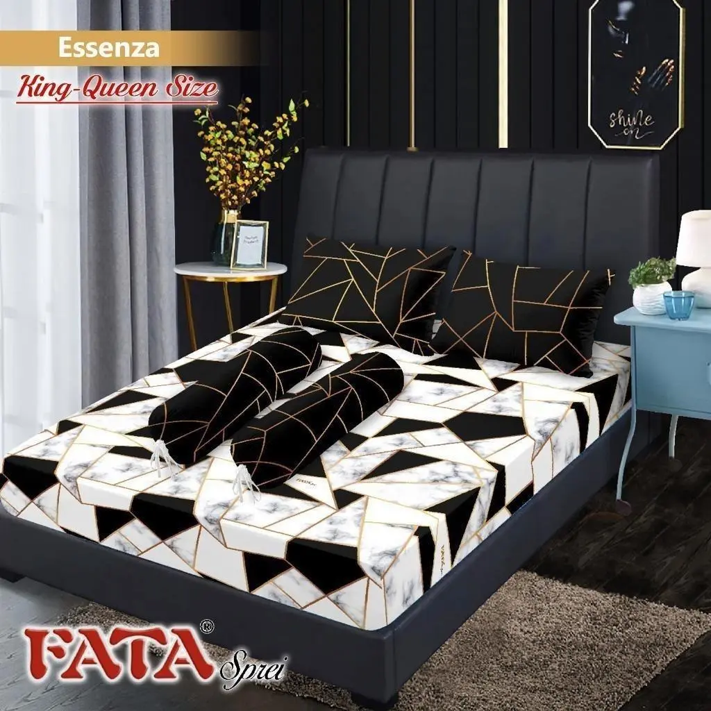 FATA SPREI ESSENZA KING 180X200X20, QUEEN 160X200X20, SINGLE 120X200X20, 100x200x20 & 90x200x20 Bantal
