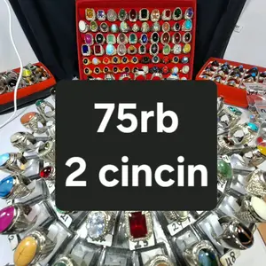 Cincin Akik 75rb 2pcs Bebas Pilih Cod - Harga Terjangkau