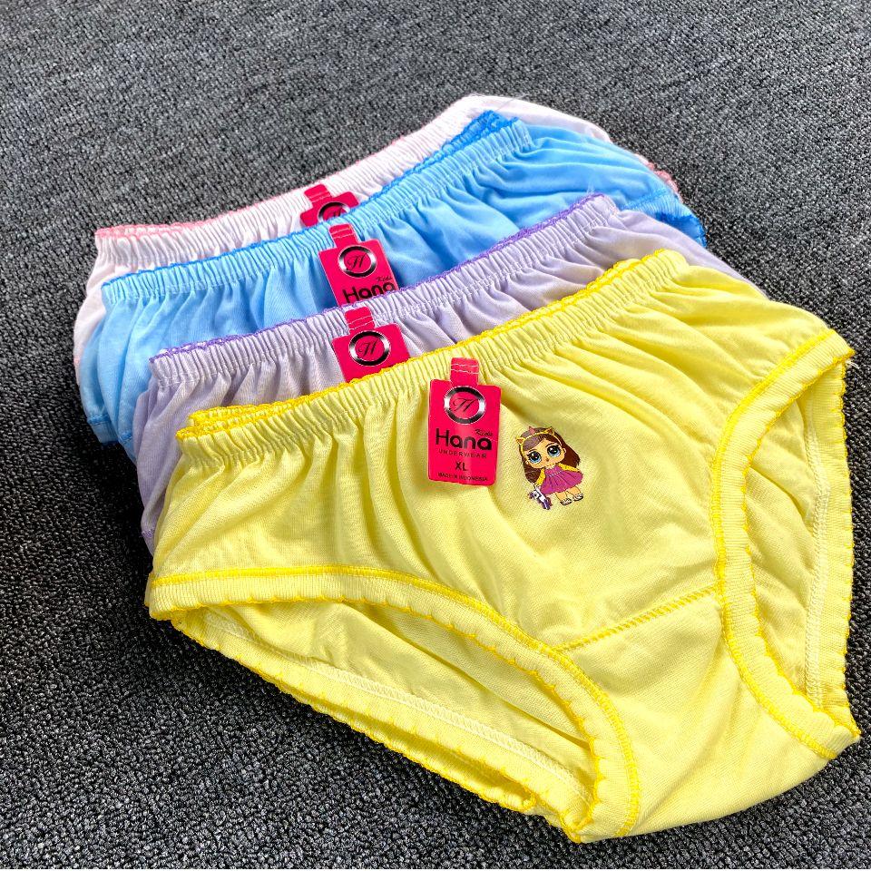 Promo 6 Pcs Celana Dalam Anak Perempuan Bahan Katun Motif Karakter Lucu CD Anak Cewek Usia 3 s/d 9 Tahun fashion motif