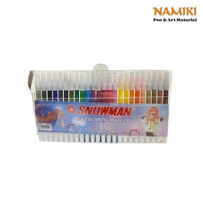 Gambar Spidol Snowman Kecil PW 24 Color Pen Set 24 Asli dan Original Murah Berkualitas dari Namiki Online Kota Semarang Tokopedia