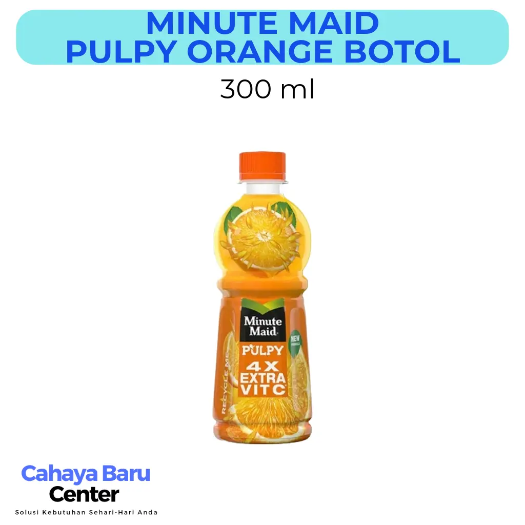 MINUTE MAID Pulpy Orange Minuman Jus Buah Rasa Jeruk Botol 300 ml