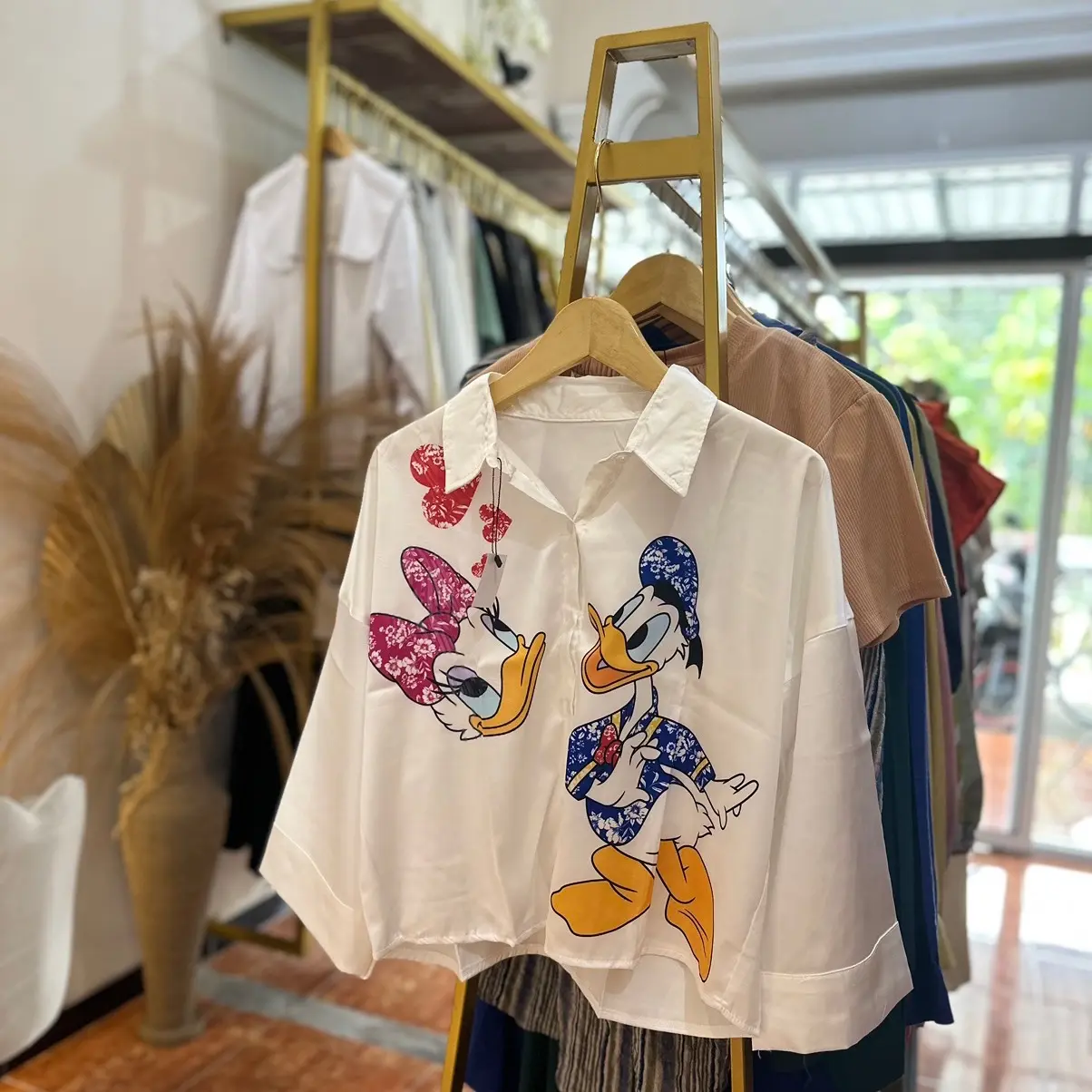 SYFBELL KEMEJA SILK | atasan kemeja silk mickey