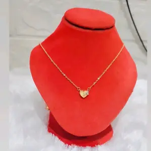 Kalung love pita bunga K 564 rodhium jewelry NAILA PERHIASAN