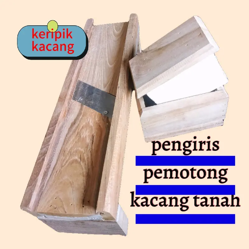 Alat Pengiris Kacang Tanah iRisan untuk Peyek/Keripik Kacang Kayu 1