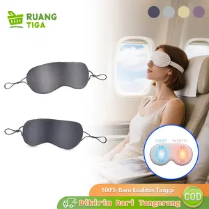 Penutup Mata 2 Sisi Masker Tidur Travel Eye Mask Premium Warm Dan Cool Eye Mask Light Blocking