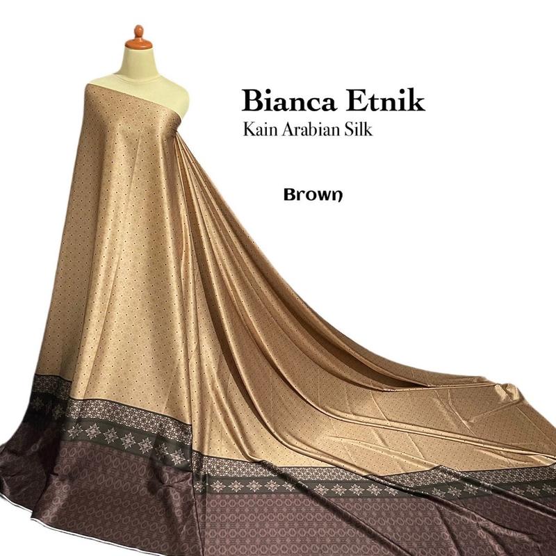 BIANCA ETNIK ARABIAN SILK | KAIN METERAN MOTIF | COD | HARGA SETENGAH METER 5