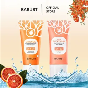 Barubt Orange Exfoliating Gel Blackhead Remova Peeling Face Mengangkat Sel Mati Mencerahkan Wajah Eksfoliasi + Gluta Whitening Lazy Cream Day Cream Night Cream Pemutih Wajah Whitening Brightening Dark Spot Pelembab Wajah Facial Moisturizer Skincare kit