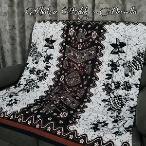 Saroeng Batik santri viral terkini motif terbaru bahan polyster harga grosir kualitas terbaik ukuran dewasa sarung batik printing modern khas pekalongan muslim pria wanita cantik grosir obral putih hitam