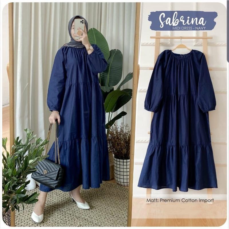 Sabrina Midi Dress  / Tunik Sabrina Atasan Wanita Polos 5