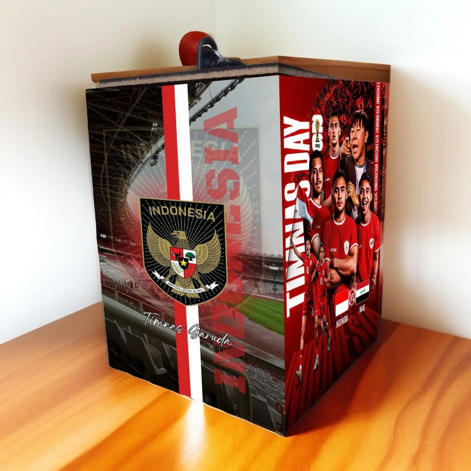 celengan kunci gembok murah celengan gambar club bola dan timnas celengan jumbo 15x15x20 anti rayap